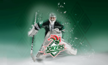 Pierre Pawelek goal de hockey sur glace du club Les Jokers de Cergy-Pontoise et du Val-d’Oise en mouvement